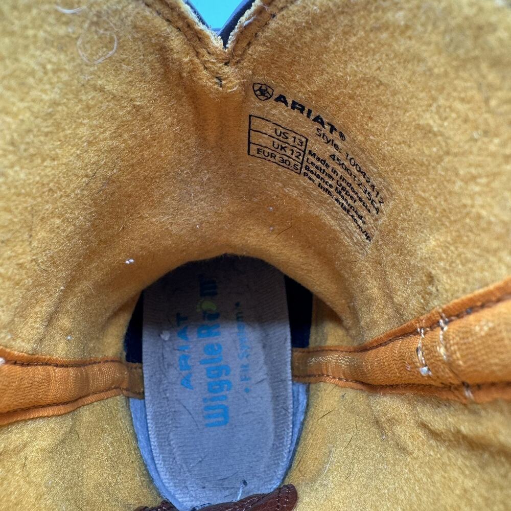 Ariat Kids Workhog XT Coil Square Toe Western Boots Boys Size 13 Brown 10042412 - Picture 9 of 9